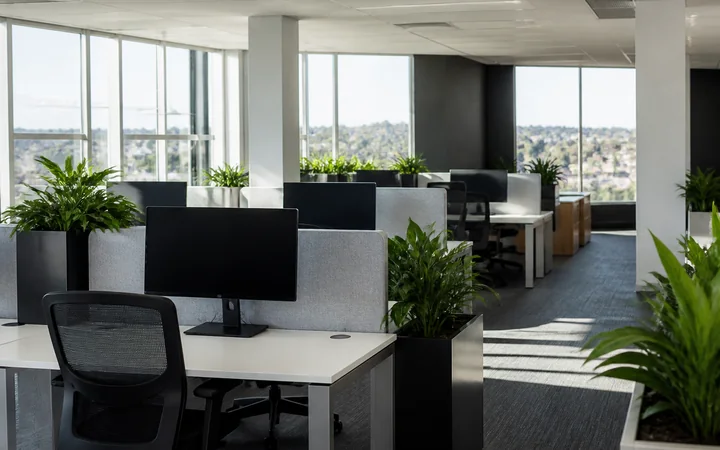 Commercial office interior being prepared for relocation