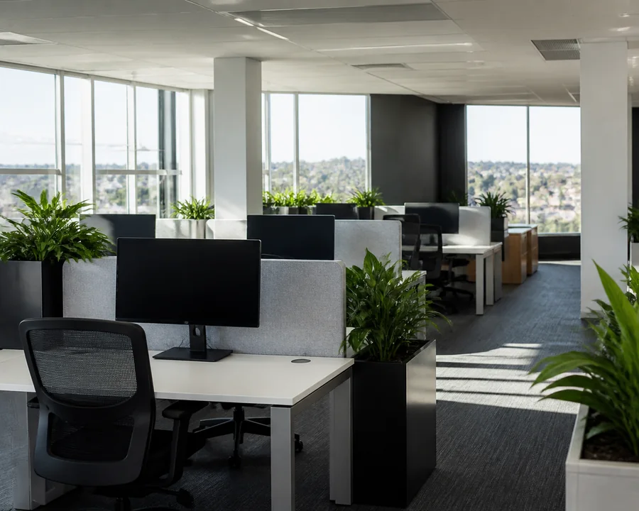 Commercial office space prepared for a relocation